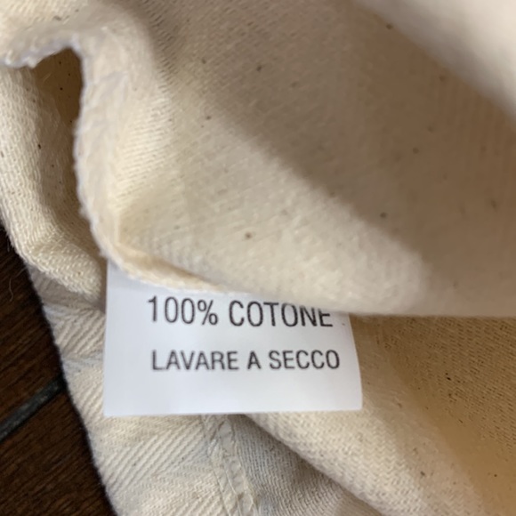 LORO PIANA COTTON BAG WITH LOGO ENGRAVED METAL TAG - Picture 3 of 4